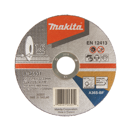 Lots de 25 disques à tronçonner métal & inox Ø125 mm MAKITA