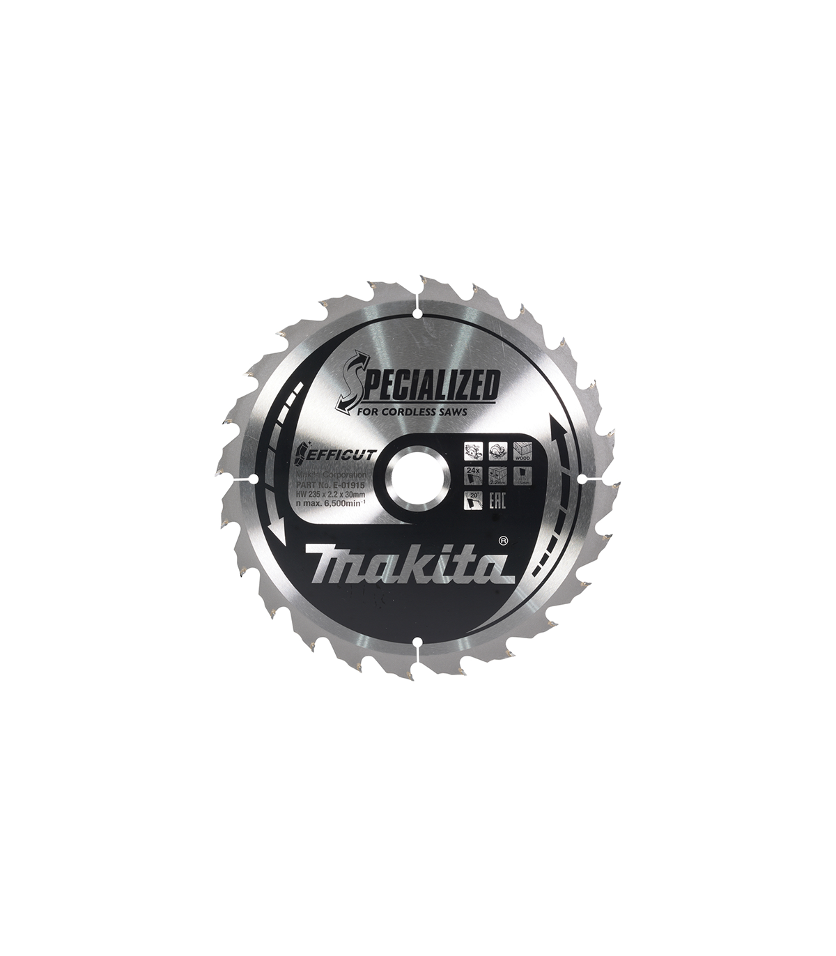 Lame carbure de scie circulaire EFFICUT Specialized Bois Ø235 mm
