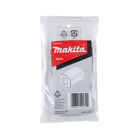 Lots de 5 sacs en papier pour aspirateurs 300ml MAKITA