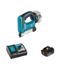 Agrafeuse 18V DST221Z + 1 batterie BL1850B 18V 5 Ah + chargeur rapide DC18RC MAKITA