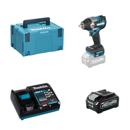Boulonneuse 1/2" 40V TW008GZ01 + 1 batterie 40V 4 Ah + chargeur rapide DC40RA MAKITA