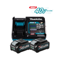 Pack XGT 40V 2 batteries BL4040 4 Ah + Chargeur rapide DC40RA MAKITA
