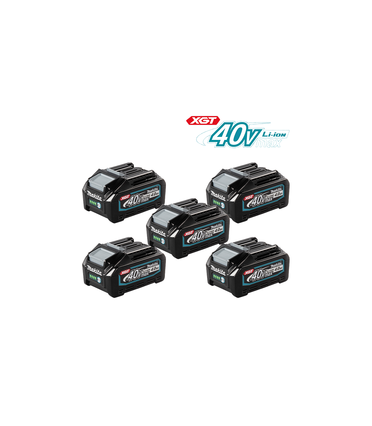 Pack de 5 batteries XGT 40V 4 Ah BL4040 MAKITA