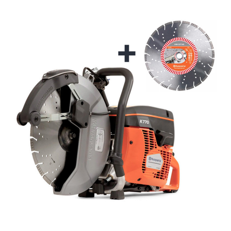Découpeuse thermique K770 Ø350 + 1 disque VARICUT S45 HUSQVARNA