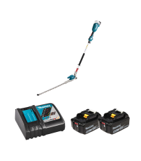 Taille-haie à perche 18V 50cm DUN500WZ + 2 batterie BL1850B 18V 5 Ah + chargeur rapide DC18RC MAKITA