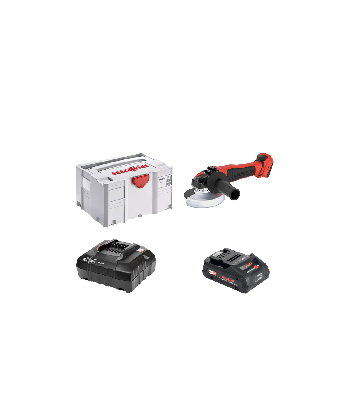 copy of  Meuleuse d'angle 18V WS 125-18 + 1 Batterie 18V 5.5 Ah + 1 chargeur rapide APS M MAFELL