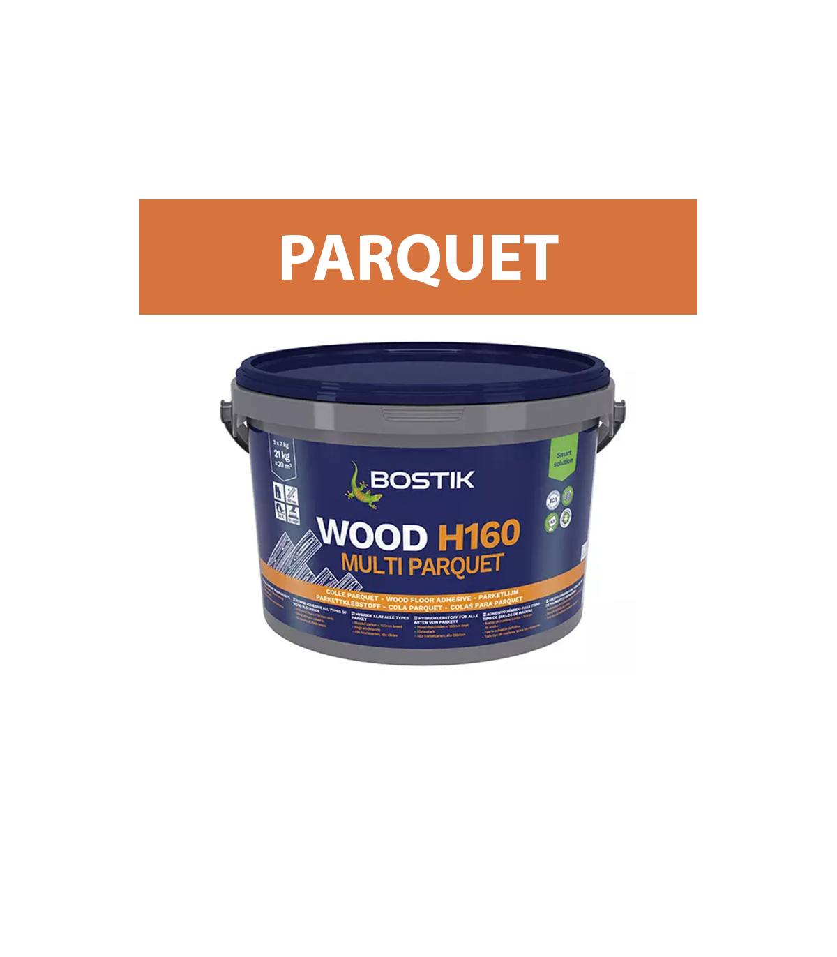 Colle pour multi parquet "WOOD H160" 21kg BOSTIK