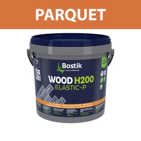 Colle pour parquet massif "WOOD H200 ELASTIC-P" 7kg BOSTIK