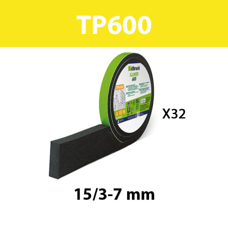 Lot de 32 Bandes d'étanchéité "TP600" 15/3-7 rouleau 8m ILLBRUCK