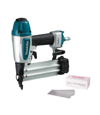 Cloueur pneumatique AF506 + Clous 50mm tête homme mini brads 18 Ga galvanisés MAKITA