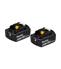 Pack de 2 batteries 18V BL1860B 6 Ah MAKITA