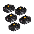 Pack de 5 batteries 18V BL1860B 6 Ah MAKITA