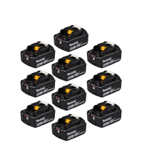 Pack de 10 batteries 18V BL1860B 6 Ah MAKITA