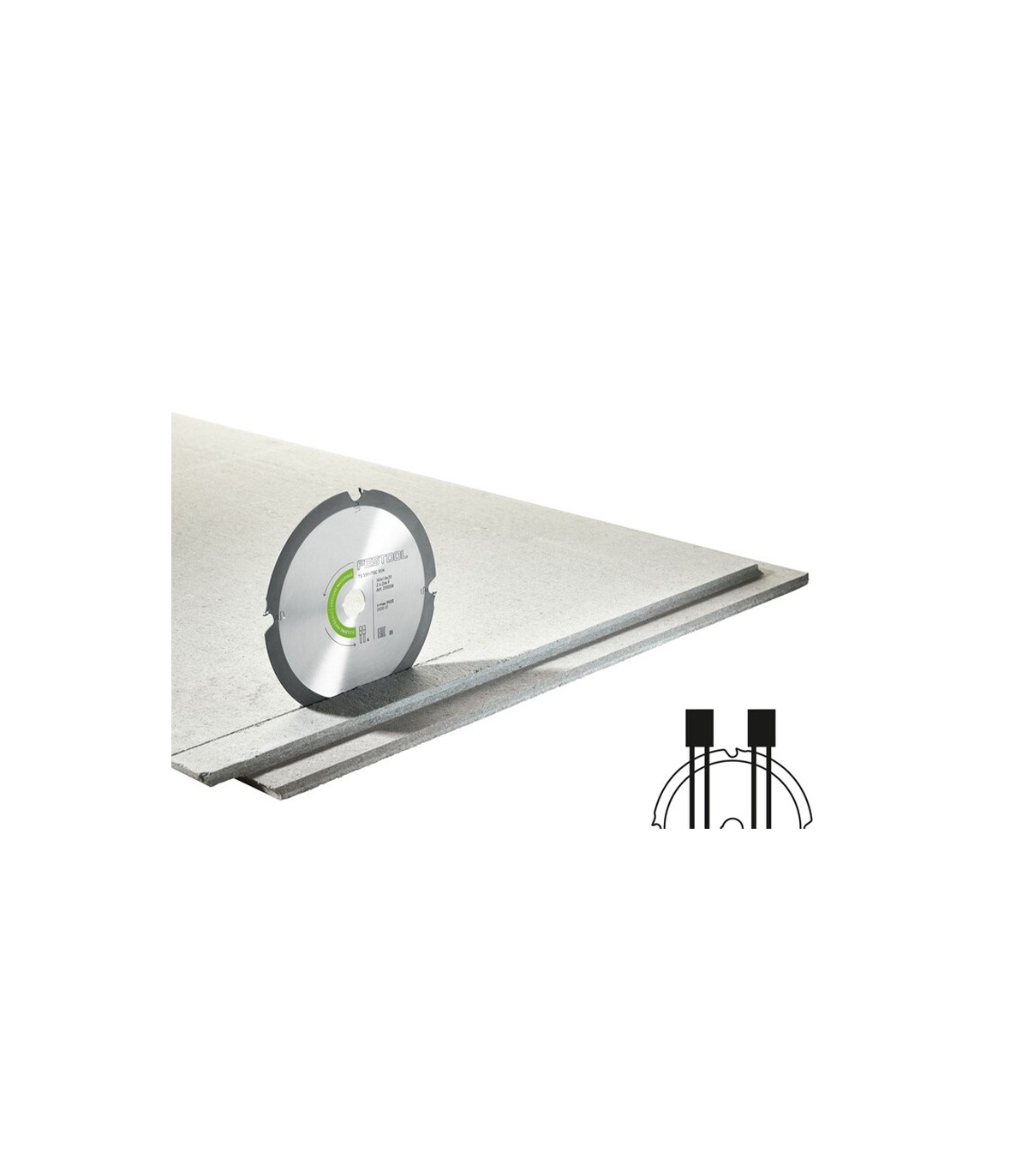 Lame de scie circulaire diamant pour matériaux abrasifs 160x1,8x20 F4 FESTOOL