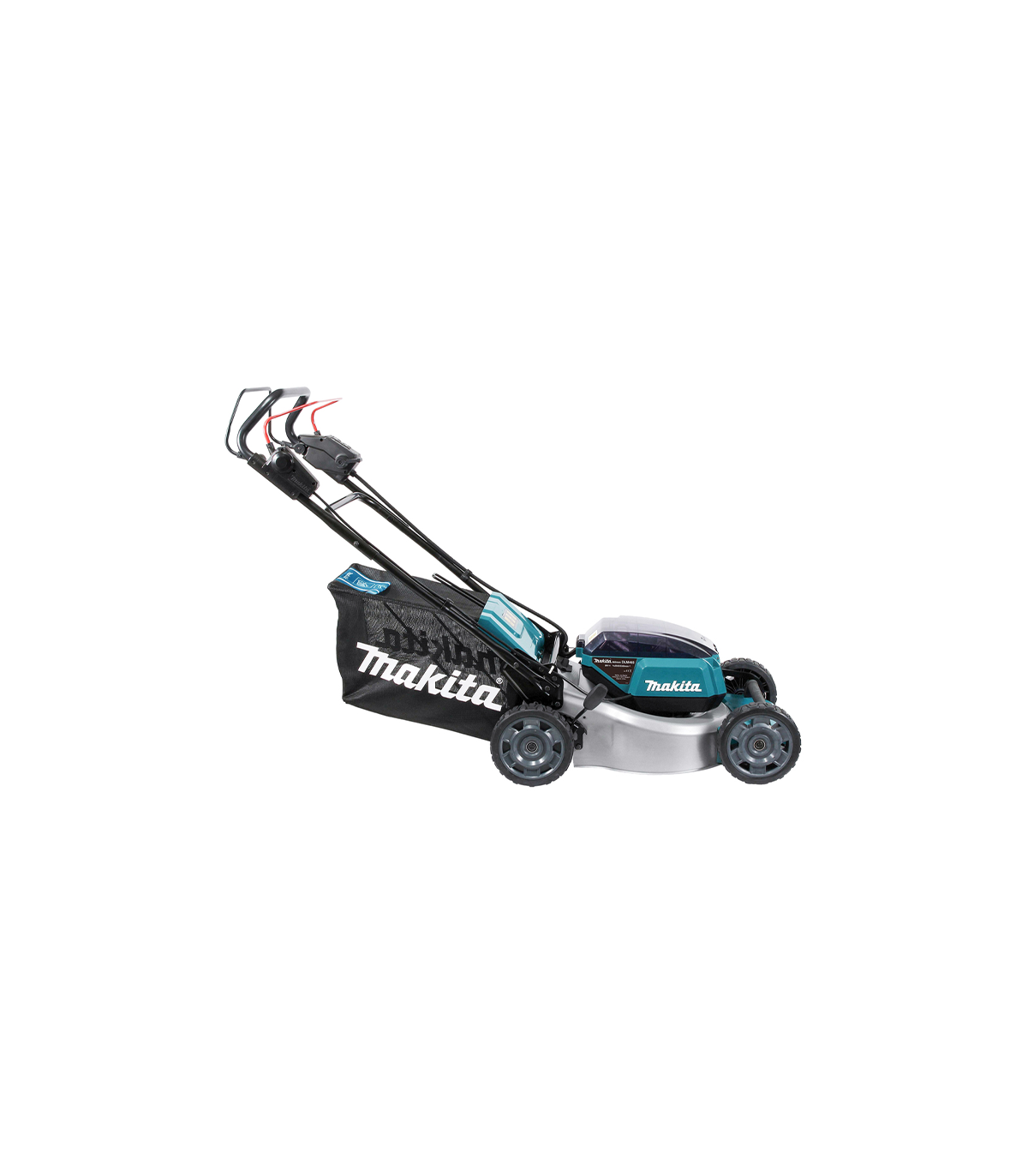 Tondeuse 2 x 18V auto-tractée 46cm DLM465Z + 4 batteries BL1850B 18V 5 Ah + chargeur double DC18RD MAKITA