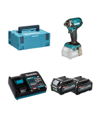 Visseuse à chocs 40V 210Nm TD003GZ01 + 2 batteries 40V 2,5 Ah + chargeur rapide DC40RA MAKITA