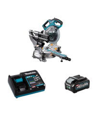 Scie à onglet radiale 40V Ø216mm LS002GZ01 + 1 batterie 40V 4 Ah + chargeur rapide DC40RA MAKITA