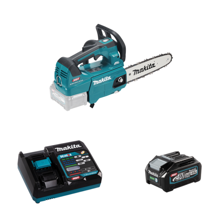 Tronçonneuse d'élagage 40V 25cm UC002GZ01 + 1 batterie 40V 4 Ah + chargeur rapide DC40RA MAKITA