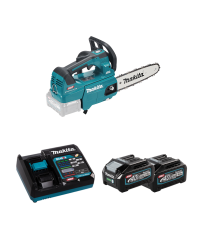 Tronçonneuse d'élagage 40V 25cm UC002GZ01 + 2 batteries 40V 4 Ah + chargeur rapide DC40RA MAKITA