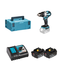 Perceuse-visseuse 18V DDF489ZJ + 2 batteries BL1850B 18V 5 Ah + 1 chargeur DC18RC MAKITA