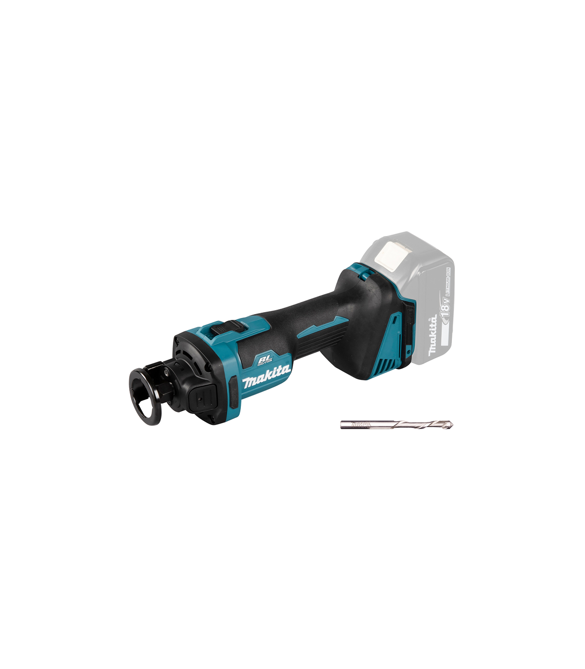 Affleureuse 18V plaque de plâtre DCO181Z + Forets plâtre Ø3,18 et Ø6,35mm MAKITA