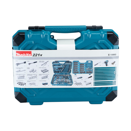 Coffret de 221 outils à main MAKITA