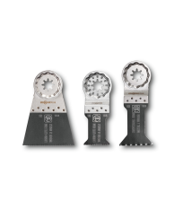 Coffret de 3 lames de scie E-cut bois et métal Starlock FEIN