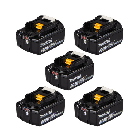 Pack de 5 batteries 18V 3 Ah BL1830B MAKITA