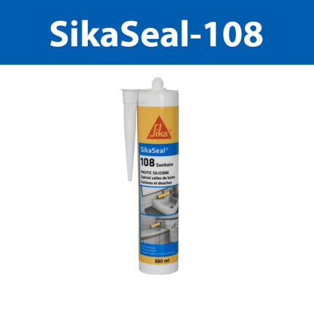 Mastic silicone sanitaire Sikaseal-108 transparent 300ml SIKA