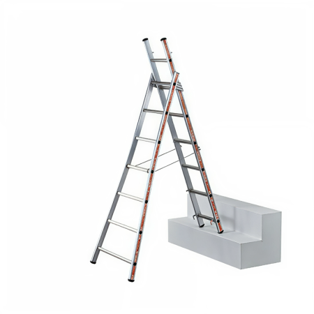 Échelle PRONOR transformable 2 plans 4.7 m Aluminium TUBESCA-COMABI