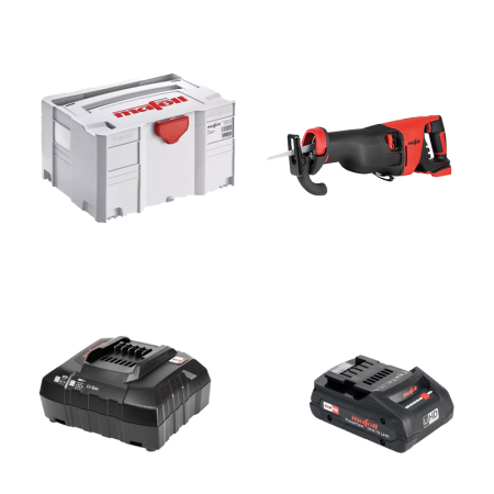 Scie sabre 18V RS 32-18 + 1 batterie 18V 4 Ah + 1 chargeur 18V Powerstation APS M MAFELL