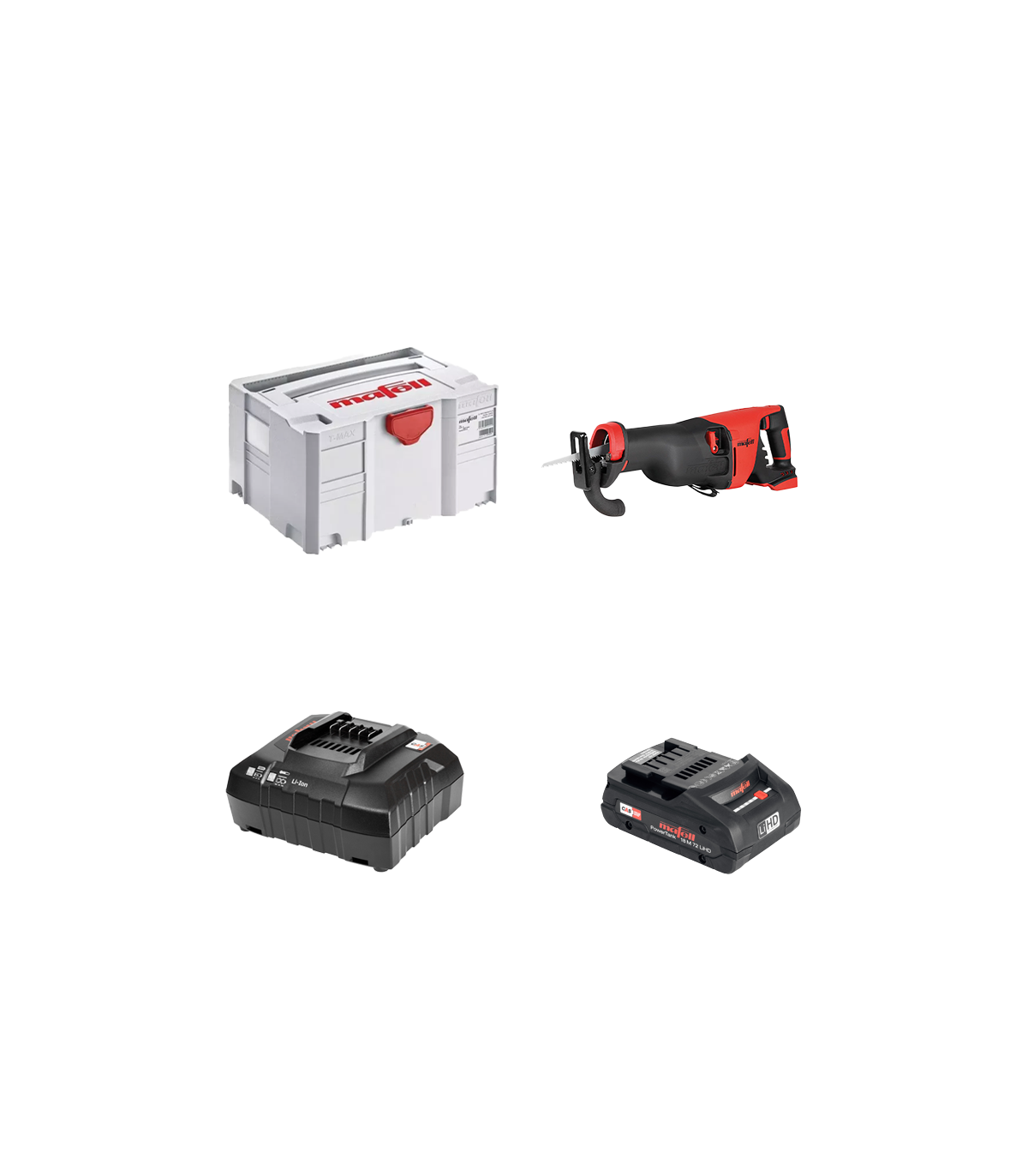 Scie sabre 18V RS 32-18 + 1 batterie 18V 4 Ah + 1 chargeur 18V Powerstation APS M MAFELL
