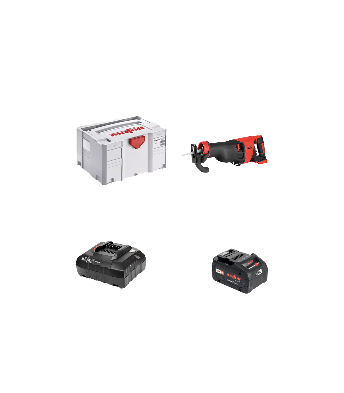 Scie sabre 18V RS 32-18 + 1 batterie 18V 4 Ah + 2 chargeur 18V Powerstation APS M MAFELL