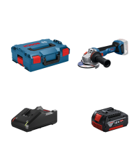 Meuleuse Ø125 mm GWS 18V-11 + 1 batterie GBA 18V 4 Ah + Chargeur GAL 18V-40 BOSCH