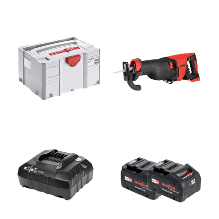 Scie sabre 18V RS 32-18 + 2 batterie 18V 5.5 Ah + 1 chargeur 18V Powerstation APS M MAFELL