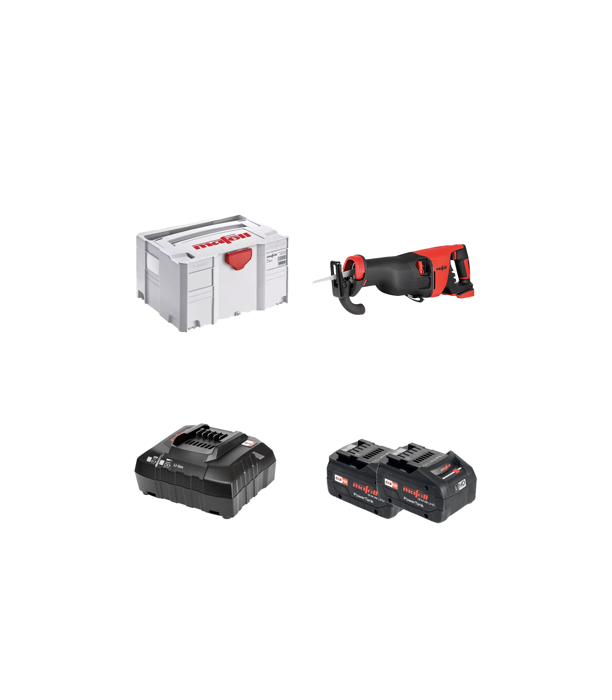 Scie sabre 18V RS 32-18 + 2 batterie 18V 5.5 Ah + 1 chargeur 18V Powerstation APS M MAFELL