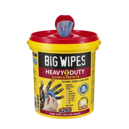 Seau de 240 lingettes HEAVY DUTY BIG WIPES