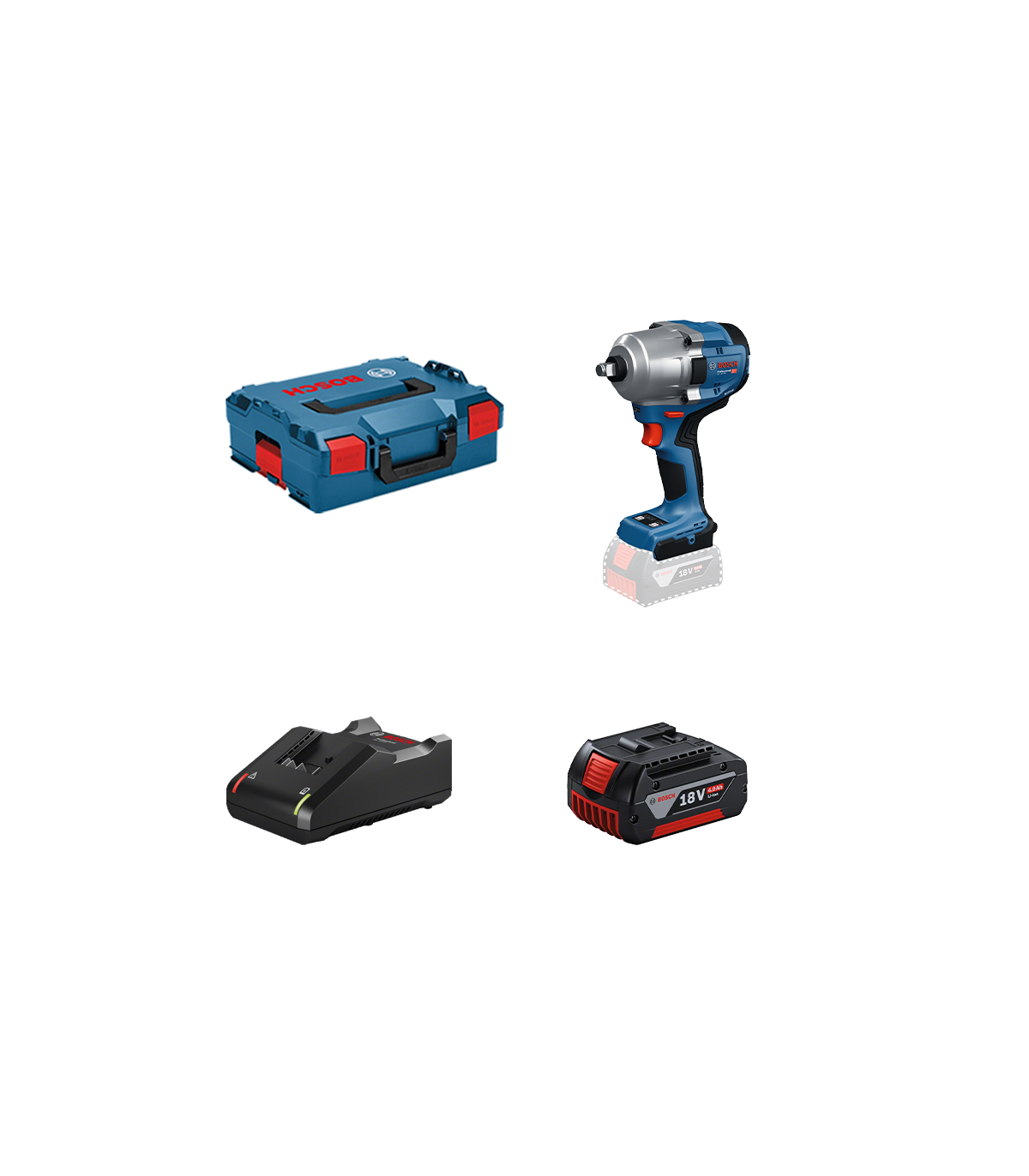 Boulonneuse  / Visseuse à chocs GDS 18V-780 + 1 batterie GBA 18V 4 Ah + Chargeur GAL 18V-40 BOSCH