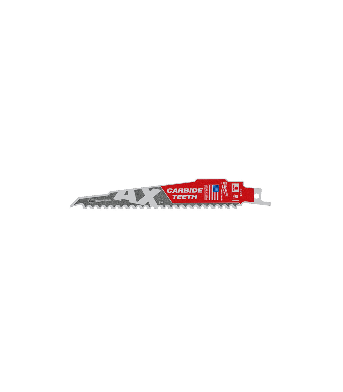 Lot de 5 lames de démolition AX Carbure TCT AX 230mm MILWAUKEE