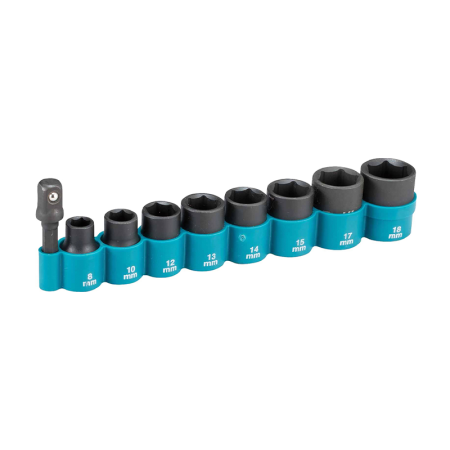 Assortiment de 8 adaptateurs de douilles 3/8" pour visseuse à chocs MAKITA
