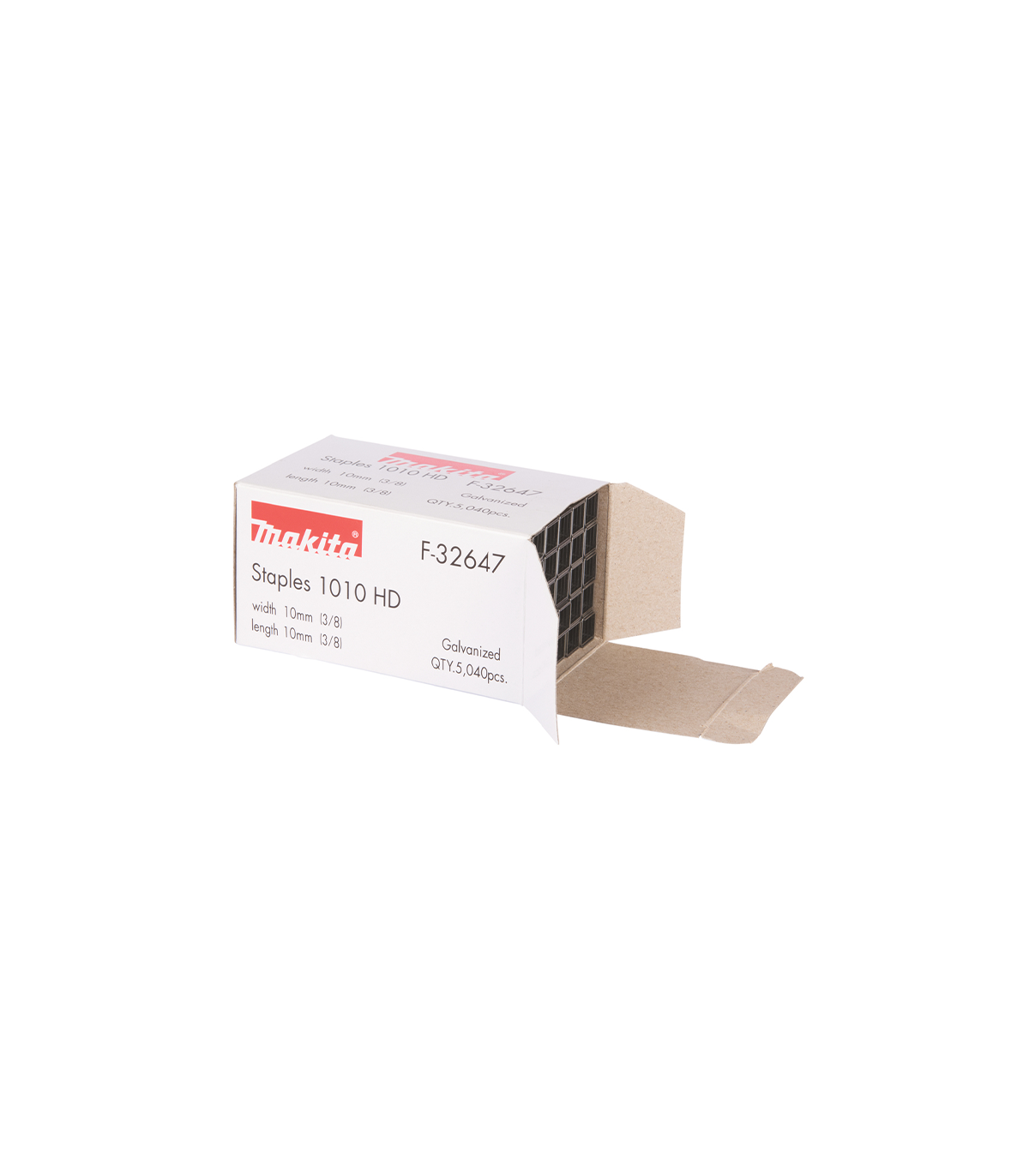 Agrafes 10mm x 10mm pour agrafeuses à batterie DST221Z MAKITA