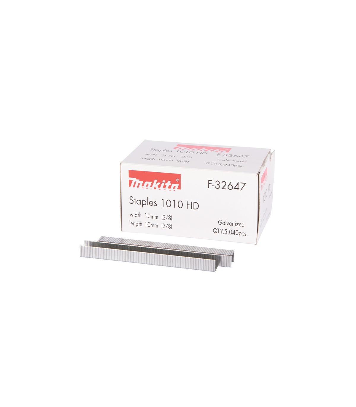 Agrafes 10mm x 10mm pour agrafeuses à batterie DST221Z MAKITA