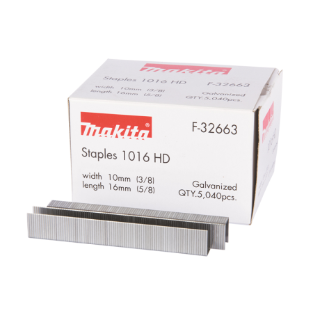 Lot de 5040 agrafes 16mm x 10mm pour agrafeuses à batterie DST221Z MAKITA