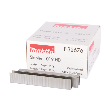 Lot de 5040 agrafes 19mm x 10mm pour agrafeuses à batterie DST221Z MAKITA