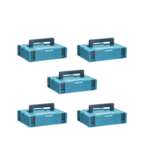 Pack de 5 coffrets MAKPAC Taille 1 MAKITA