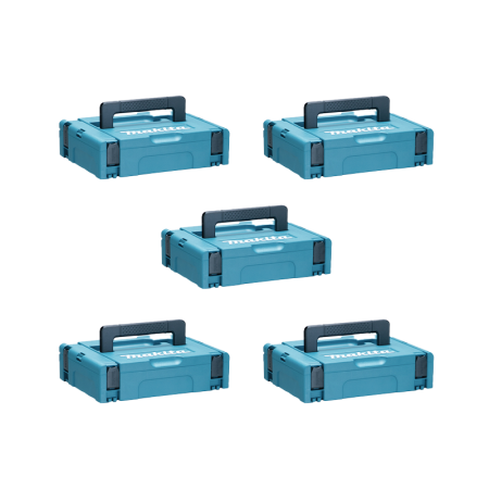Pack de 5 coffrets MAKPAC Taille 1 MAKITA