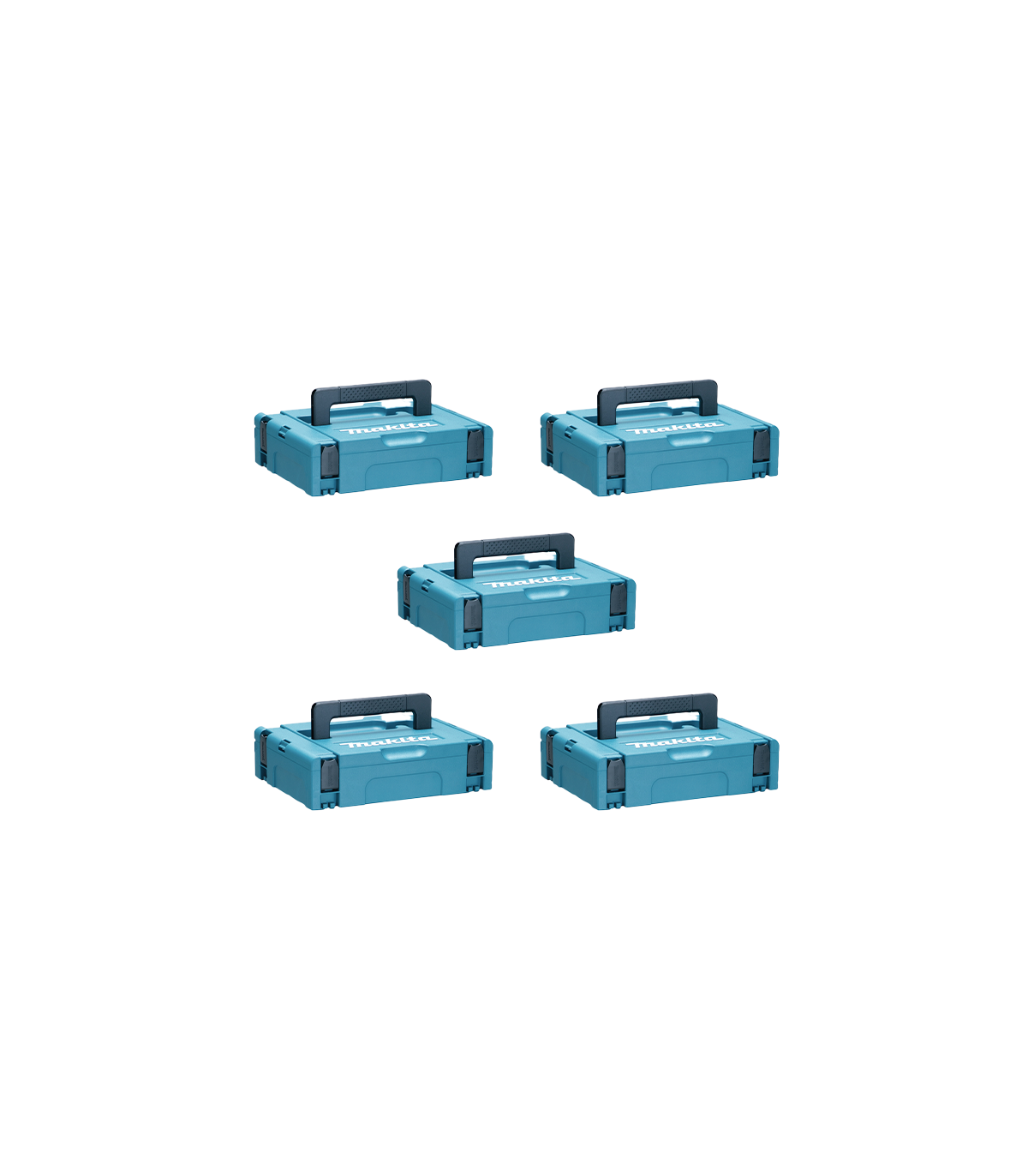 Pack de 5 coffrets MAKPAC Taille 1 MAKITA