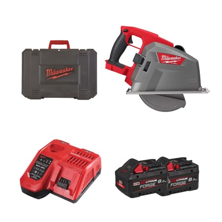 Scie circulaire Ø203 mm 18V M18 FMCS66-0C +2 batteries FB 8 Ah + 1 chargeur M12-18 FC MILWAUKEE