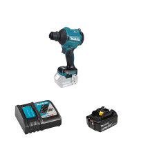 Souffleur à poussière 18V DAS180Z + 1 batterie BL1850B 18V 5 Ah + 1 chargeur rapide DC18RC MAKITA