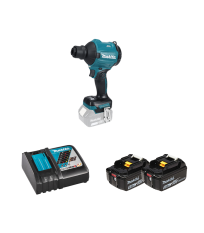 Souffleur à poussière 18V DAS180Z + 2 batteries BL1850B 18V 5 Ah + 1 chargeur rapide DC18RC MAKITA